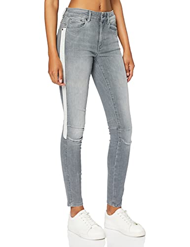G-STAR RAW Damskie jeansy Biwes Stripe High Waist SkinnyG-STAR RAW jeansy damskie Biwes Stripe High Waist Skinny, szary (Medium Aged Grey 9882-9887), 25W x 30L