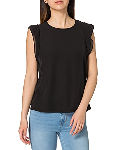 VERO MODA Damska czapka Vmodelia Cap Sleeve VMA Top, czarny, S