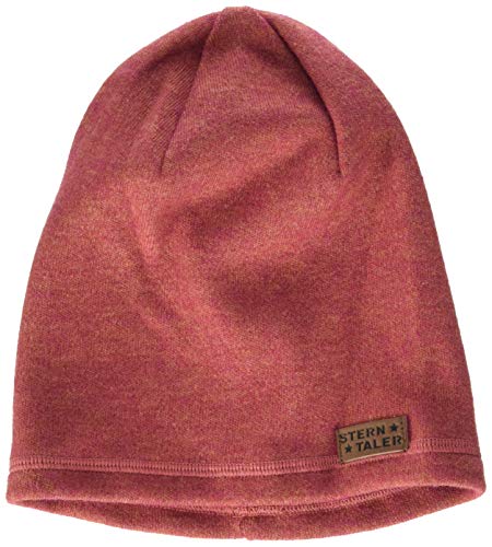 Sterntaler Czapka Slouch beanie z jednokolorowym wzorem i naszywką