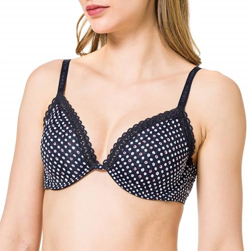 Tommy Hilfiger Damski nadruk biustonosza Demi, Nadruk w kropkach, 80B