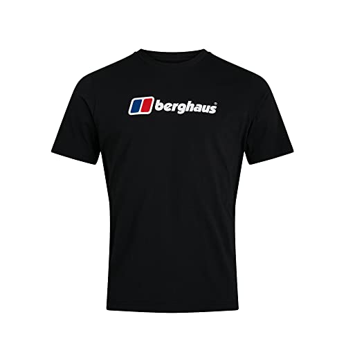 berghaus Męski T-shirt Organic Big Clslgo, Jet Black, L