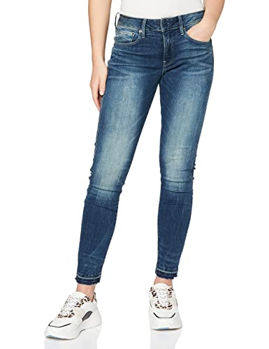 G-STAR RAW Jeansy damskie 3301 Mid Waist Ankle Skinny, Antic Faded Baum Blue C296-b817, 26W x 32L