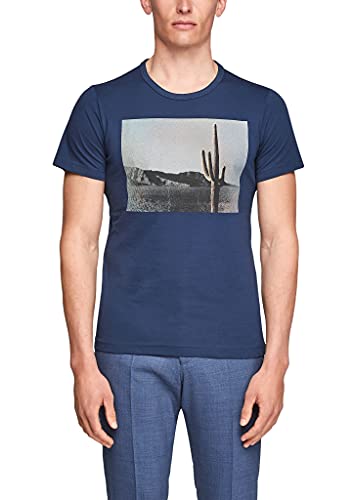 s.Oliver T-shirt męski, niebieski, XL