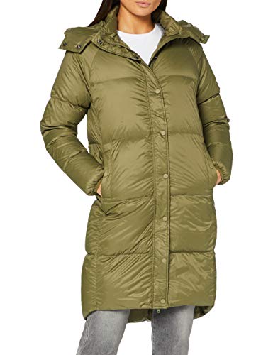 SPARKZ COPENHAGEN Damski płaszcz puchowy Kay Midi Down Coat, zielony khaki, XL