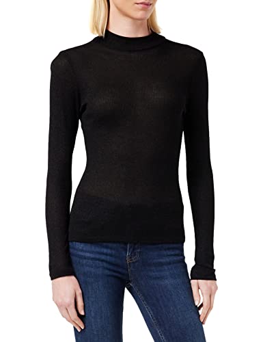 ONLY Onldiana Lurex L/S Top JRS Noos koszulka z długim rękawem, Black/Detail:tone in Tone Lurex, M