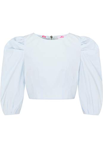 myMo Crop bluzka damska 12011484, lodowy niebieski, XS