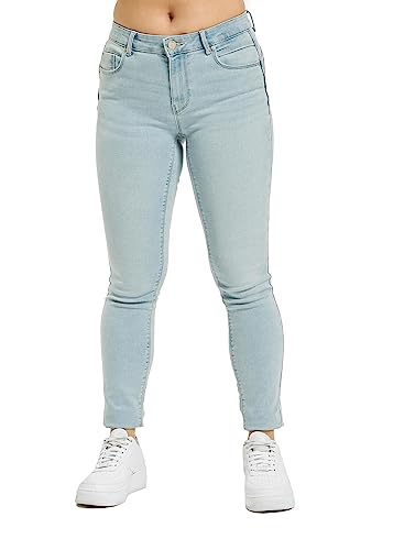 ONLY Jeansy damskie o kroju skinny Fit OnlDaisy Life Reg Push Ankle, jasnoniebieski (light blue denim), 28W x 30L