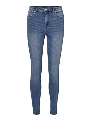 VERO MODA Jeansy damskie VMSophia High Waist, niebieski (medium blue denim), S