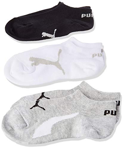 PUMA Skarpety dziecięce, uniseks, biały/szary/czarny, 39-42