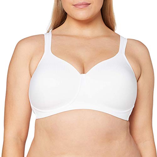 Triumph Damski nowoczesny miękki + bawełniany biustonosz P T-shirt, biały, 75D