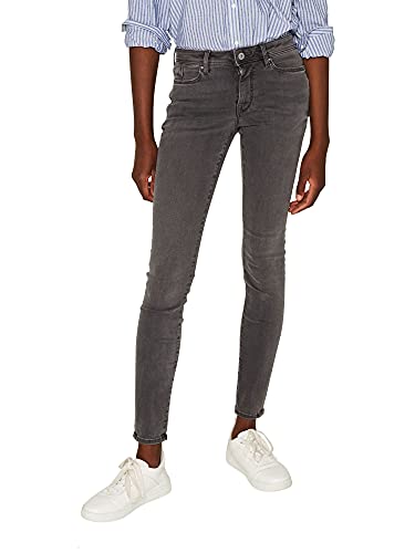 edc by ESPRIT Jeansy damskie Slim Low Rise, 922 / szary średni., 27W x 34L