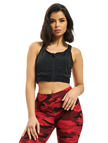 Urban Classics Damski biustonosz sportowy Tech Mesh Zipped Bra