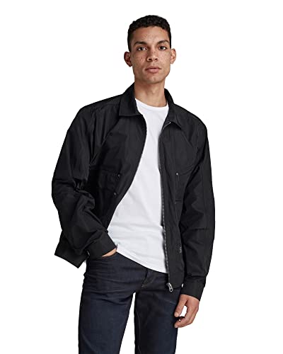 G-STAR RAW Męska kurtka Utility Sporty Trucker, Czarny (Dk Black C655-6484), L