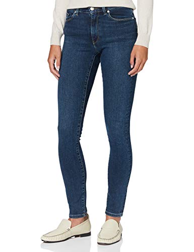 GANT Damskie spodnie rekreacyjne Skinny Super Stretch, Dark Blue Worn in, 33W / 30L