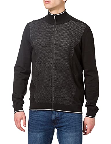 BOSS Męska kurtka z dzianiny Zorico, czarny (Black1), M