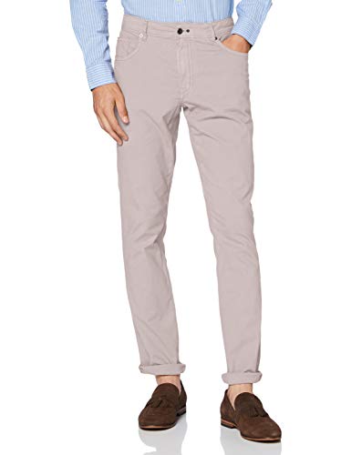 Hackett London Spodnie męskie Texture 5 Pocket, beżowy (9 lxmist 9lx), 48W (Rozmiar producenta:38)