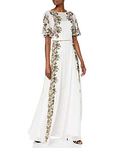 Frock and Frill Joyce damska haftowana sukienka maxi formalna noc
