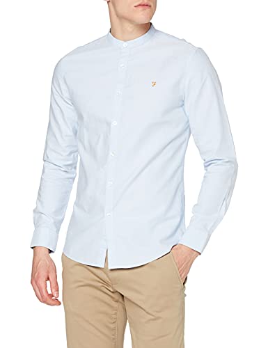 Farah Koszula męska Brewer Casual, Niebieski (błękitny 468), L