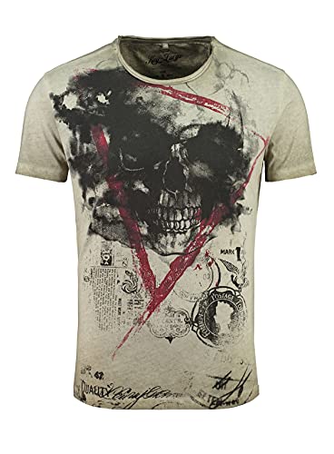 KEY LARGO Hype Round T-shirt męski, Mil.green (1502), M