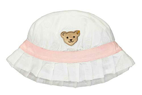 Steiff Czapka dziewczęca, biały (Bright White 1000), 53 cm