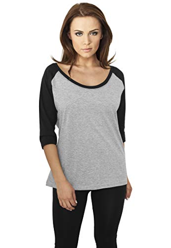 Urban Classics T-shirt damski, Wielokolorowy (Gry/Blk 119), S