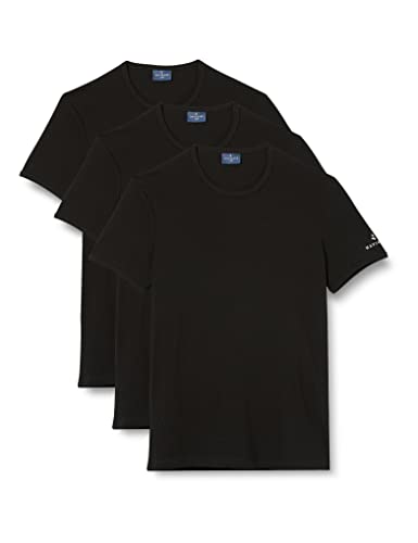 Navigare Męski T-shirt sportowy 570, 3 sztuki w opakowaniu, czarny (Nero Nero)., XXL