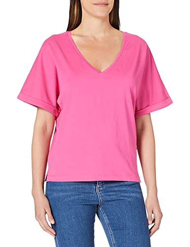 G-STAR RAW Joosa T-shirt damski z dekoltem w serek G-STAR RAW Joosa dekolt w serek, Rebel Pink B771-612, XS