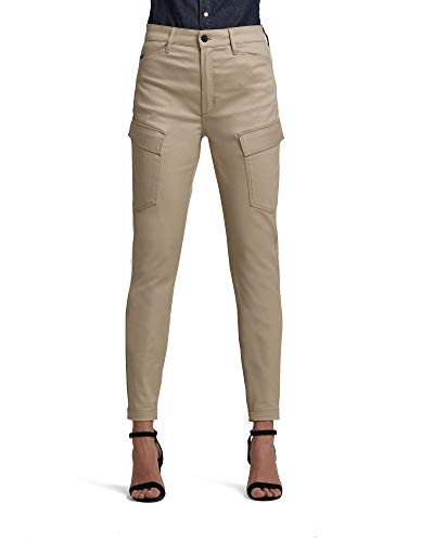 G-STAR RAW Damskie spodnie High G-Shape Cargo Skinny, beżowy (Khaki D19011-c105-367), 31W / 32L