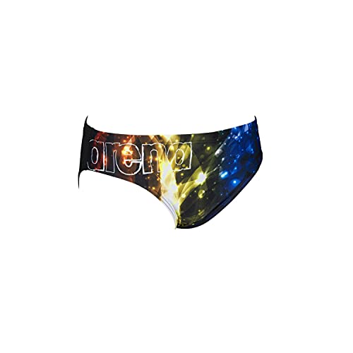 ARENA Męskie kąpielówki Vibration Brief, Black-Multi, 8 PL