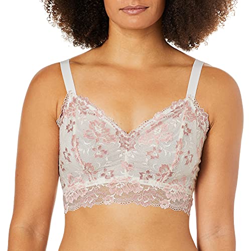 Cosabella Damski stanik Savona Curvy Longline Bralette Bra, Mandorla/Moon Ivy, L