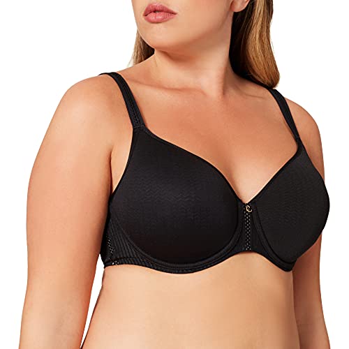 Chantelle CHIC ESSENTIAL, zakrywający biustonosz dystansowy, niewidoczna bielizna dla kobiet, czarny, 70C