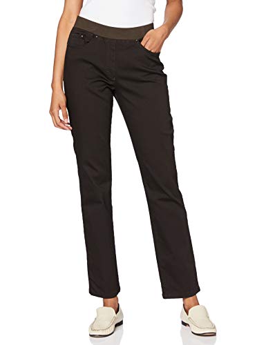 RAPHAELA by BRAX Damskie spodnie jeansowe o kroju slim fit, styl Pamina stretch z gumowym ściągaczem, brązowy, 27W / 32L