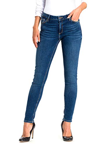 Cross Dżinsy damskie Alan Skinny, niebieski (Dark Blue 101), 29W / 32L