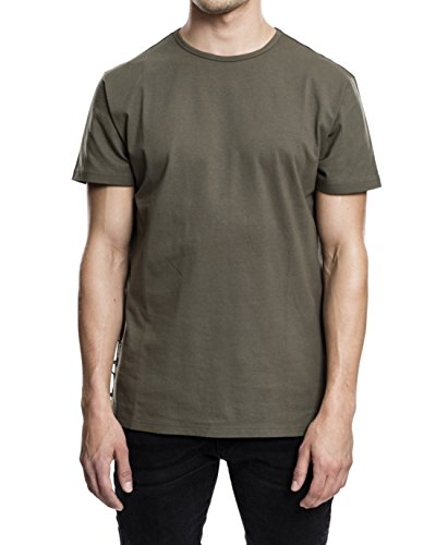 Urban Classics męski T-shirt ze sznurowaniem z boku Lace Up Long Tee – oczka i sznurowanie z boku