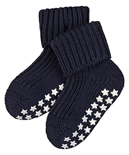 FALKE Uniseks - niemowlęta Kapcie Catspads Cotton B HP Miękki z wypustkami na podeszwie 1 Para, Niebieski (Dark Marine 6170), 62-68 (1-6 miesiące)