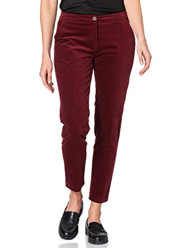 BRAX Damskie spodnie chinosy w stylu Maron w modnym stylu sztruksowym spodnie, bordowy, 29W / 32L