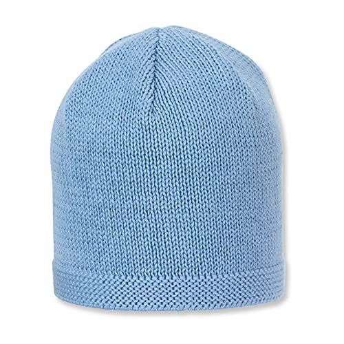 Sterntaler Niemowlęta chłopcy czapka z dzianiny, średni niebieski, 45 cm