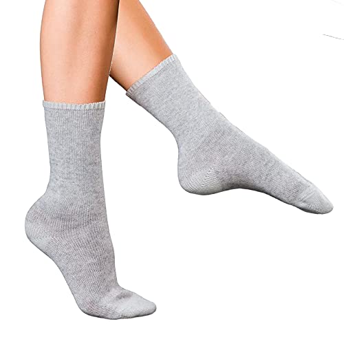 FALKE Kobiety Skarpety No. 1 W SO Najlepszy Kaszmir jednokolorowe 1 Para, Szary (Marengo 3391), 35-36