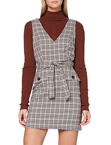 MISS SELFRIDGE damska sukienka z paskiem w kratę