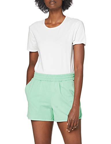 TOM TAILOR Denim Damski Szorty dresowe vintage z nadrukiem 1019445, 23487 - Fresh Mint, XL