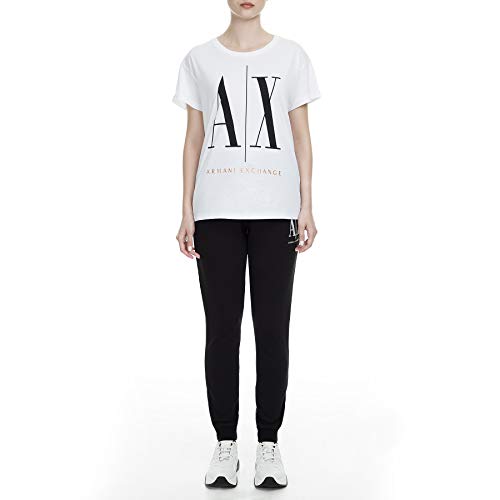 Armani Exchange Damskie spodnie sportowe Icon Project Jogger, Czarny, S