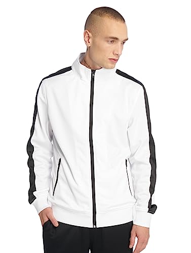 Urban Classics Męska kurtka Track Jacket, różnokolorowy (wht/blk 224), M