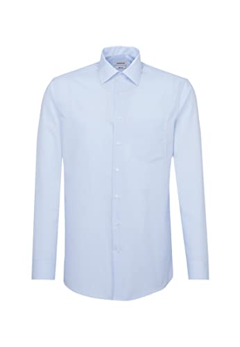 Seidensticker Męska koszula biznesowa Modern Fit – koszula bez konieczności prasowania o prostym kroju, kołnierzyk Kent i kieszeń na piersi – długi rękaw – 100% bawełna