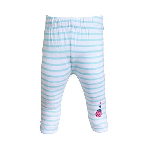 SALT AND PEPPER Legginsy dziewczęce Lucky Stripes Glitter Leggings, cyan (Light Cyan), 68 cm
