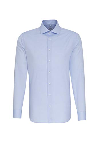 Seidensticker Męska koszula biznesowa Slim Fit – lekka koszula biznesowa, niebieski (jasnoniebieski 11), 41