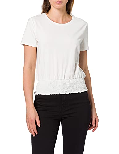 ONLY Onldrea Life S/S Smock Top JRS T-Shirt damski, Cloud Dancer, XS