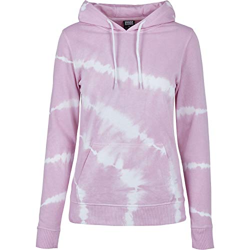 Urban Classics Damska bluza z kapturem Tie Dye Hoody, Girlypink, XXL