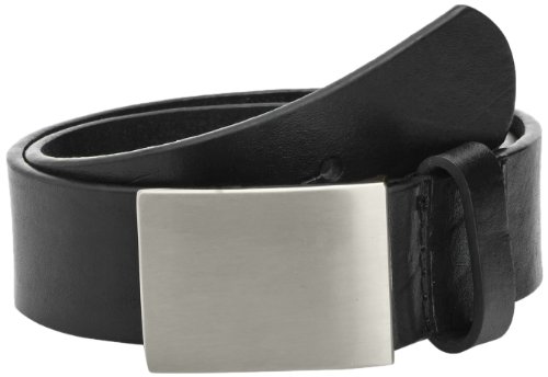 Playshoes Unisex dziecięcy pasek skórzany szerokość 30 mm, 20 – czarny, 60