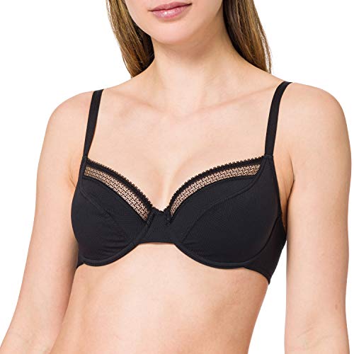 Passionata DREAM TODAY, zakrywający biustonosz z fiszbinami, bielizna damska, czarny, 70E