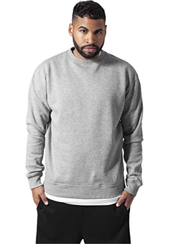 Urban Classics Męska bluza Crewneck sweter, szara (Grey 00111), mała